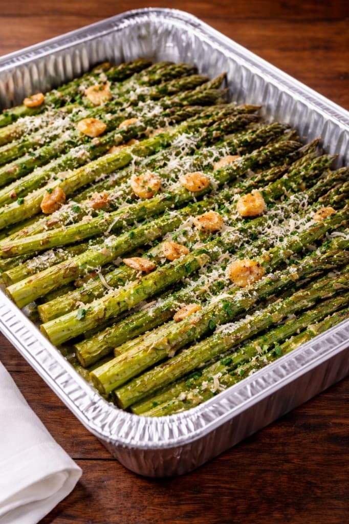 Asparagus w/ Roasted Garlic & Parmesan (10-15 People)