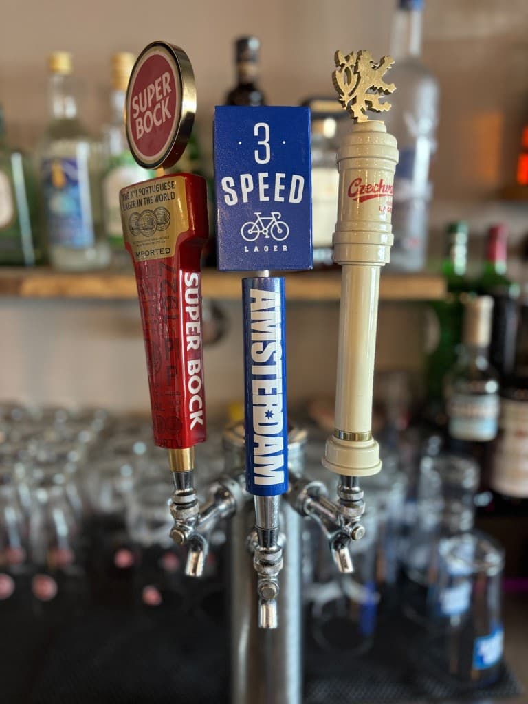 Beer taps — Super Bock, Amsterdam, Czechvar